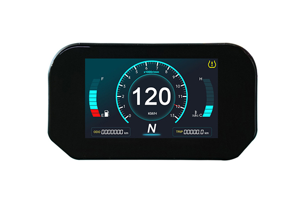 5寸液晶屏應(yīng)用在摩托車儀表的解決方案